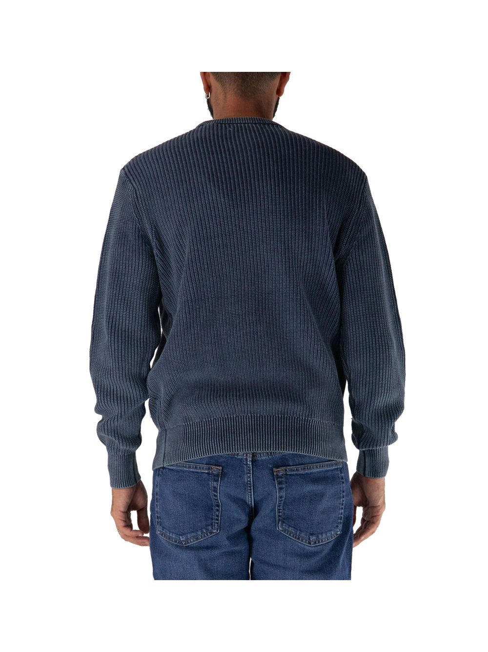 GUESS 1 USCITA Maglione Guess Herbie Cn Ribbed Was - Blu Blu