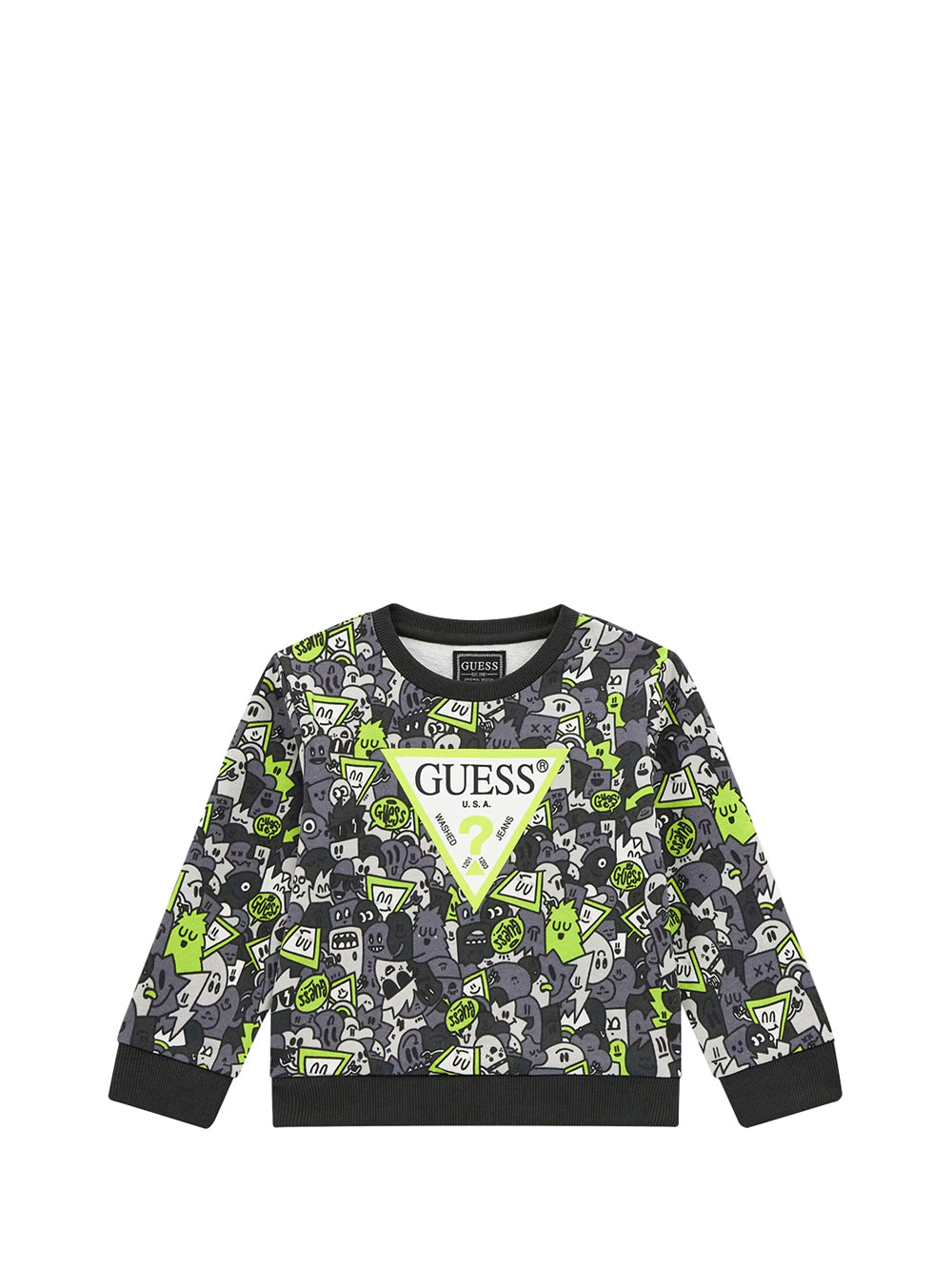 GUESS 1 USCITA Guess Felpa Ls Active Top Kid Bimbo - Nero NERO MULTI