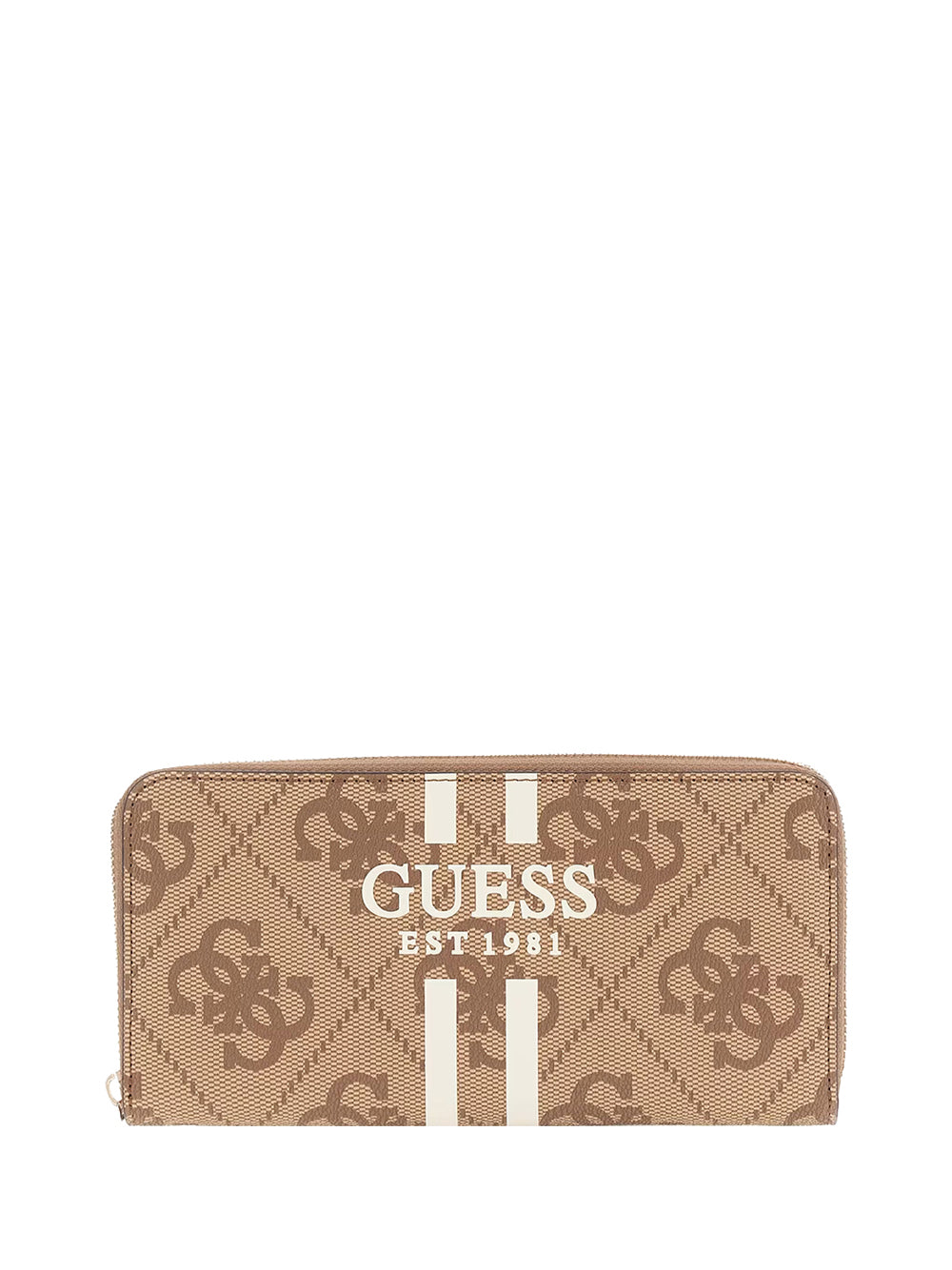 GUESS 1 USCITA Guess Portafoglio Laurel Ii Slg Large Zip Around Donna Marrone Marrone