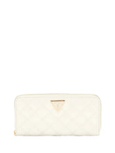 GUESS 1 USCITA Guess Portafoglio Giully Ii Slg Large Zip Around - Bianco Bianco
