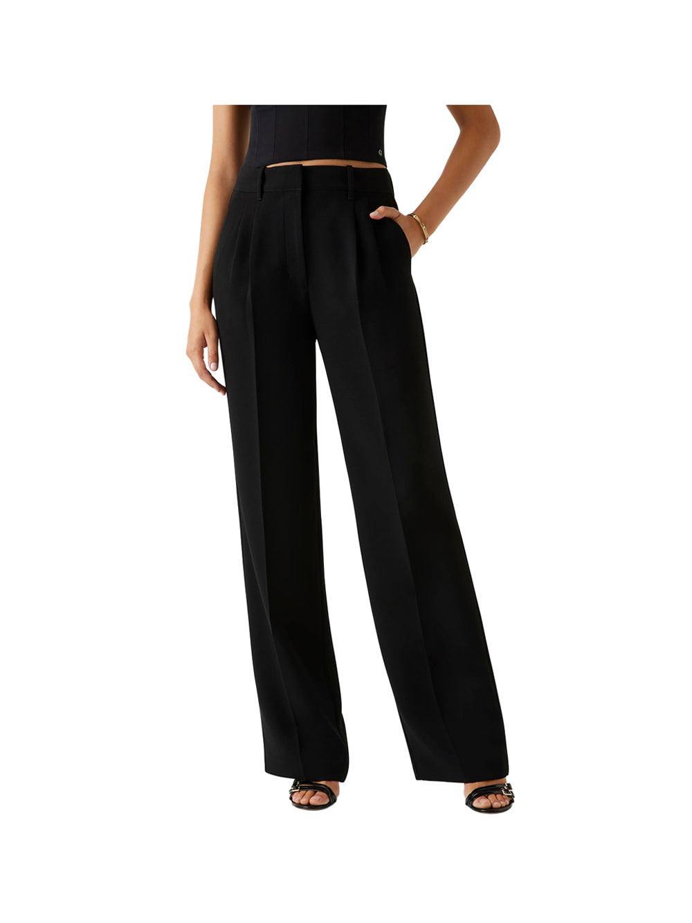 GUESS 1 USCITA Pantalone Sartoriale Crepon Guess - Nero Nero