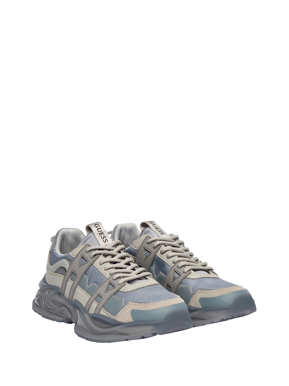 GUESS 2 USCITA Sneaker Guess Belluno Misto Pelle - Grigio Grigio