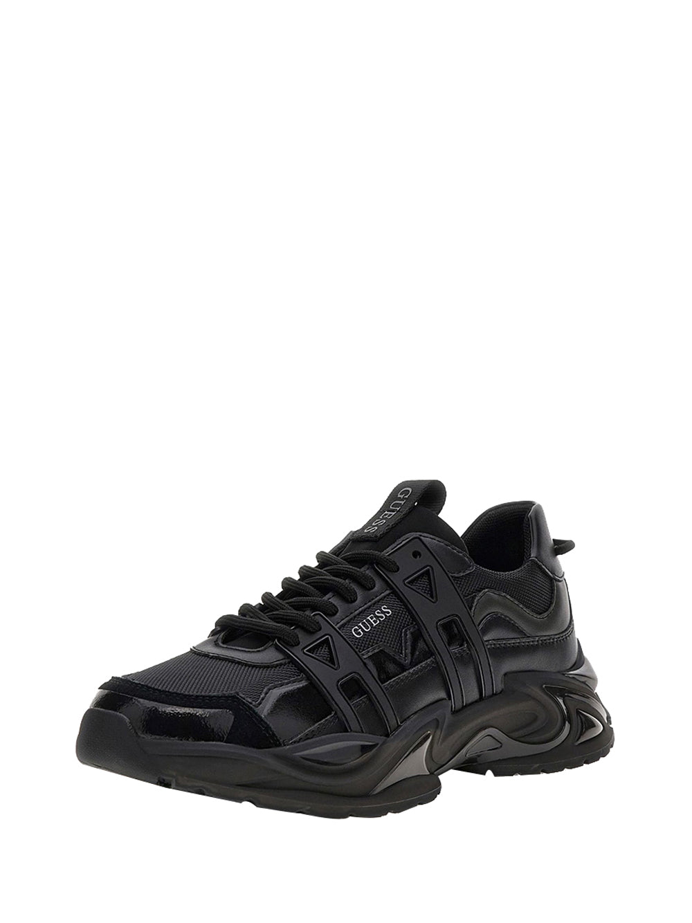GUESS 2 USCITA Sneaker Guess Belluno Misto Pelle - Nero BLACK