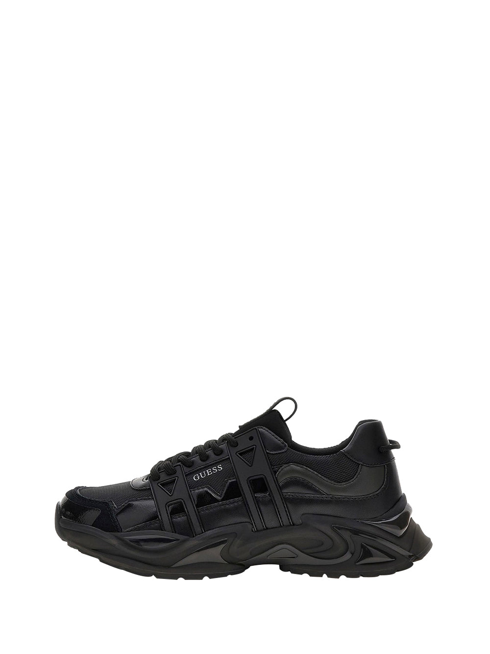 GUESS 2 USCITA Sneaker Guess Belluno Misto Pelle - Nero BLACK