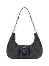 GUESS 2 USCITA Mini Borsa A Spalla Erenia 4G logo - Nero Nero