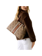 GUESS 2 USCITA Shopper Guess Erenia 4G logo - Marrone Marrone