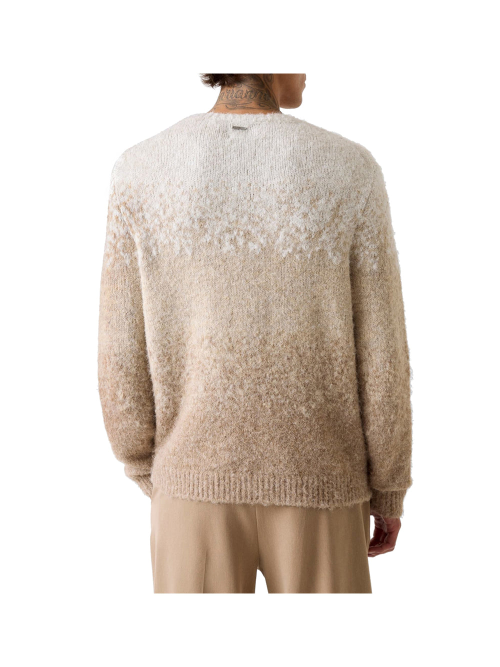 Guess Maglione Guess Ls Cn Trey Marled St - Beige Beige