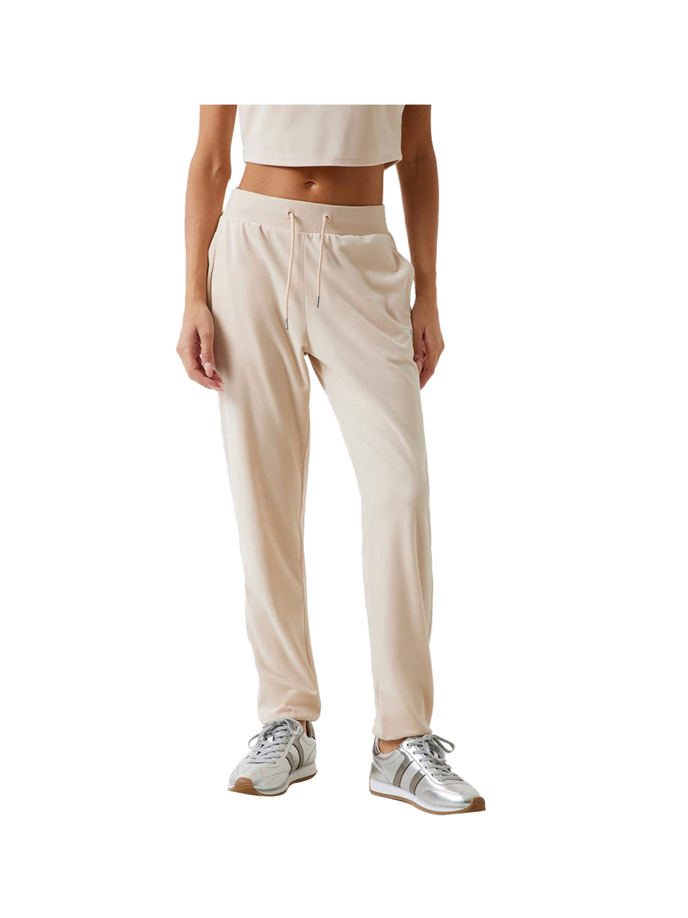 GUESS ATHLEISURE 2 USCITA Pantatuta Guess In Velluto - Crema Nude stone