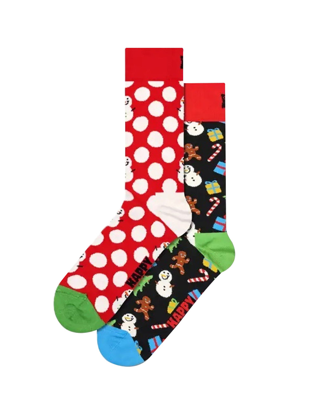HAPPY SOCKS Calzini Happy Socks 2-Pack Big Dot Snowman Socks - Multi MULTI