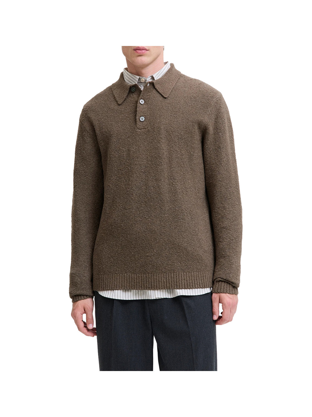 JACK&JONES MAIN 4 Polo Jprblamaverick Jack&Jones - Marrone Marrone