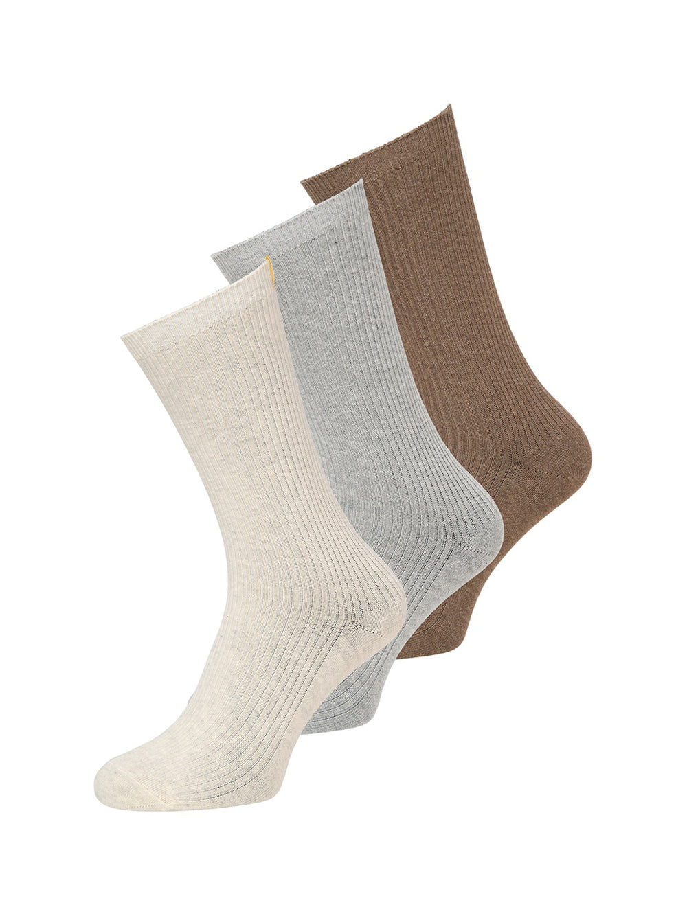 JJXX Calzini Jxmarrisa 3 Pack Jjxx - Grigio/Beige/Marrone Marrone/grigio