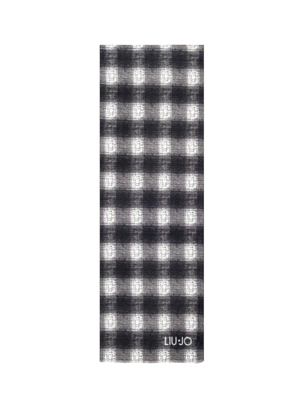 LIU JO SOFT1 Stola Liu Jo C/Spilla - Nero/Grigio Nero/grigio