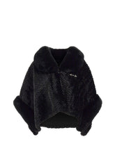 LIU JO SOFT1 Poncho Liu Jo Cappa Con Collo F/Fur - Nero Nero