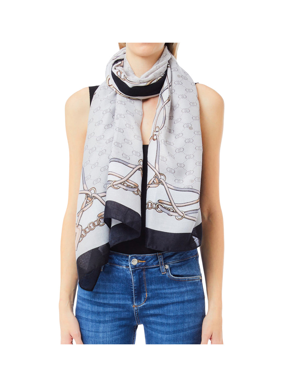 LIU JO SOFT1 Liu Jo Stola Donna Grigio Ghiaccio - Grigio Grigio Ghiaccio