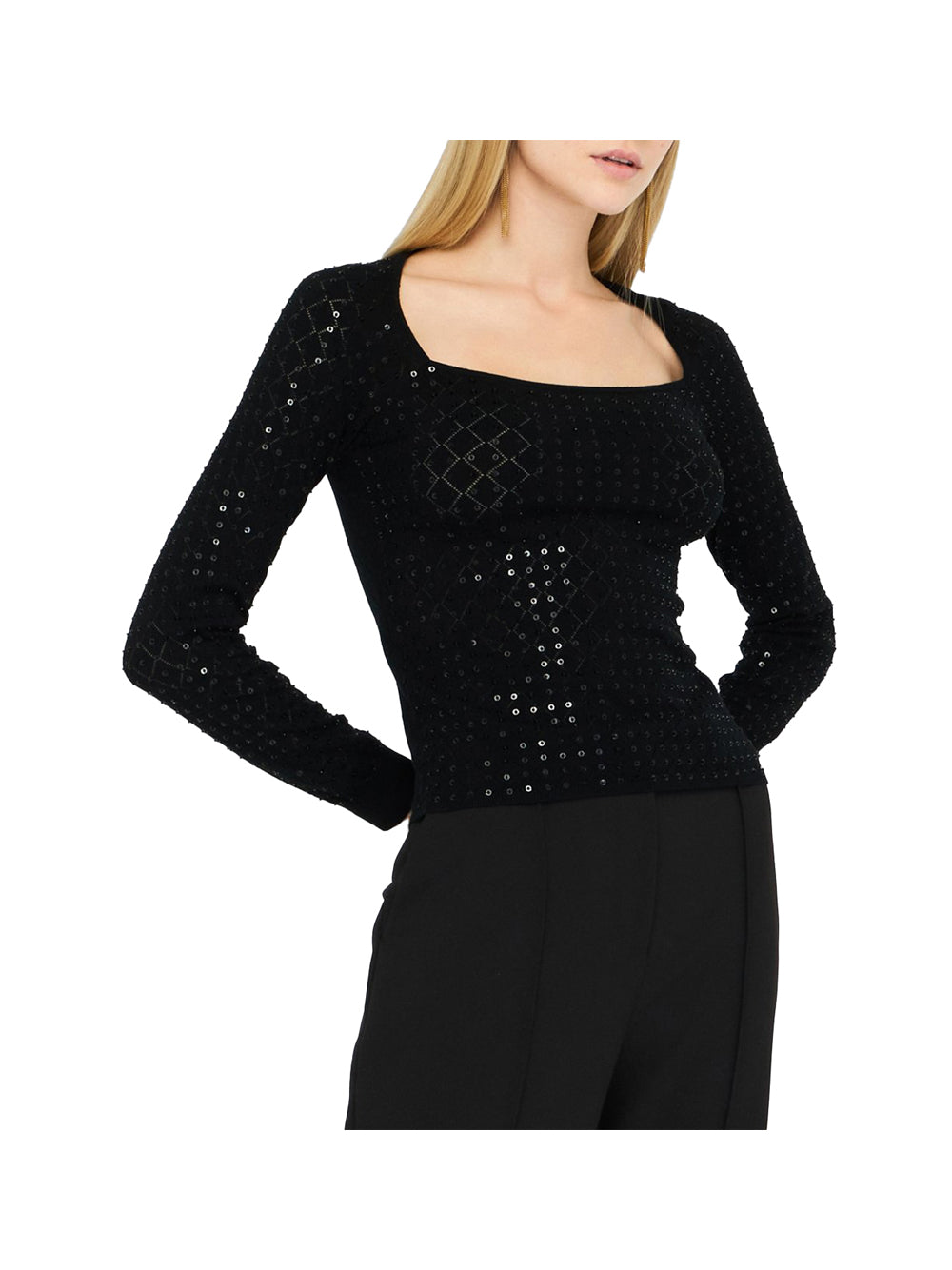 LIU.JO BLACK Maglia Liu Jo Con Paillettes - Nero Nero