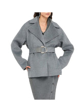 LIU.JO BLACK Giaccone Vestaglia Liu Jo C/Cintura - Grigio Grigio Medio Mel.