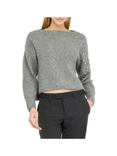 LIU.JO BLACK Maglione Liu Jo Con Strass - Grigio Grey Melange