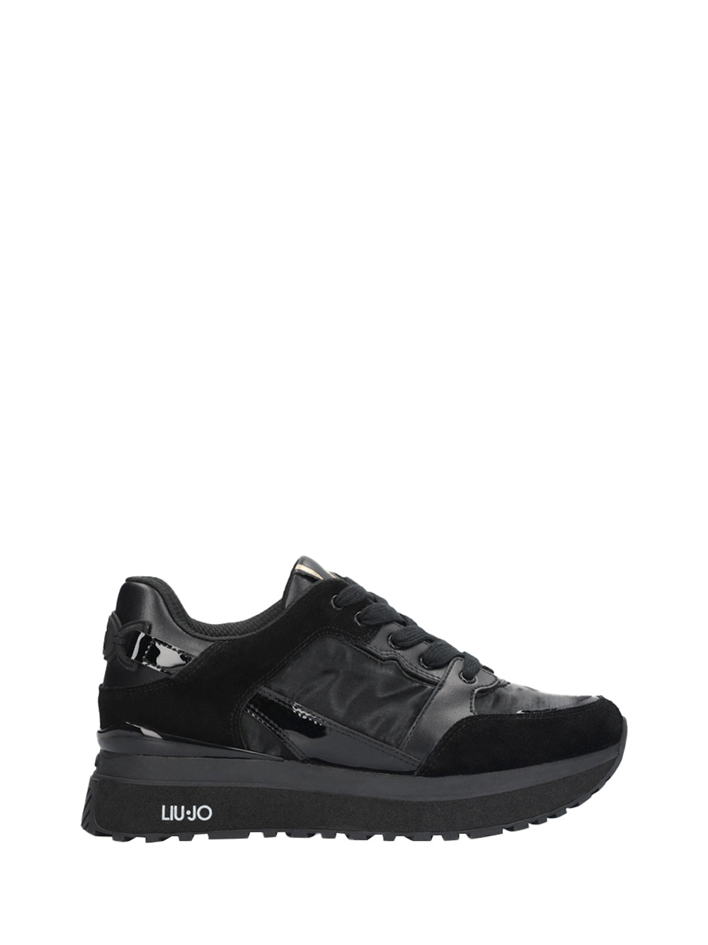 LIUJO CALZATURE SPORT Liu Jo Sneakers Maxi Wonder 91 platform in pelle Nero Nero