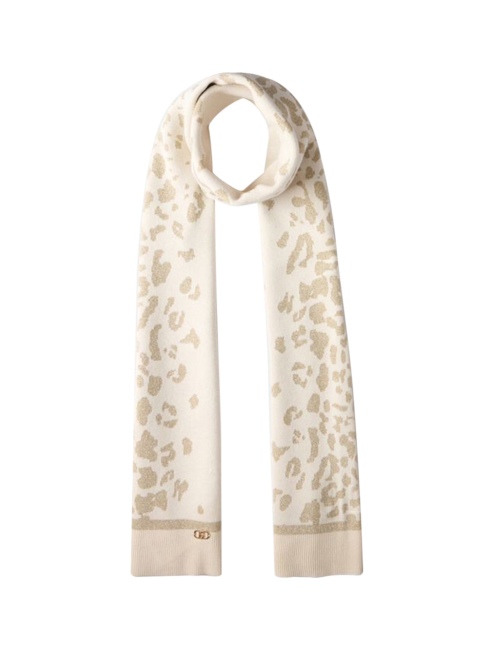 LIUJO SPORT Ecs Sciarpa Liu Jo Maglia Latte/Oro Bco Latte/L.Gold Lux