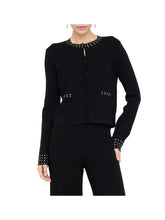 LIU.JO WHITE Giacca Liu Jo In Maglia Con Strass - Nero Nero