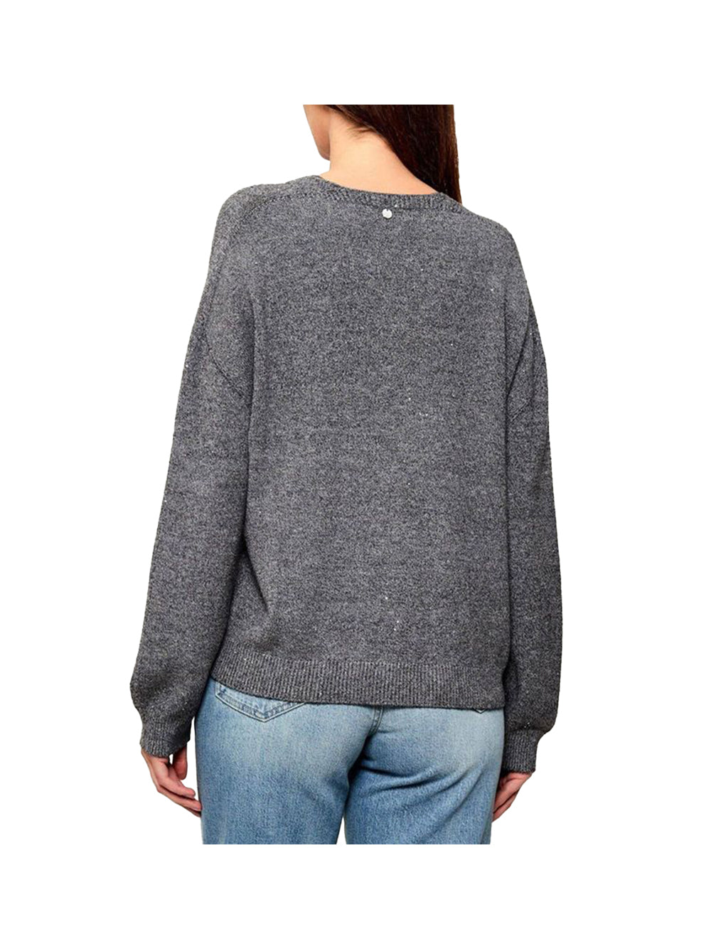 LIU.JO WHITE Maglione Liu Jo Con Micro Paillettes - Grigio Grigio
