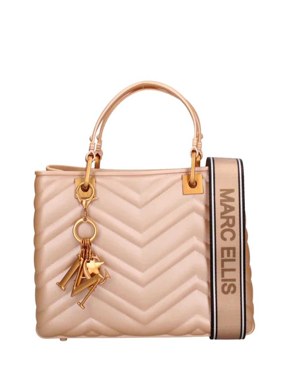 MARC ELLIS Borsa A Mano Marc Ellis Flat Krissy M Wave - Beige/ Rame RAME
