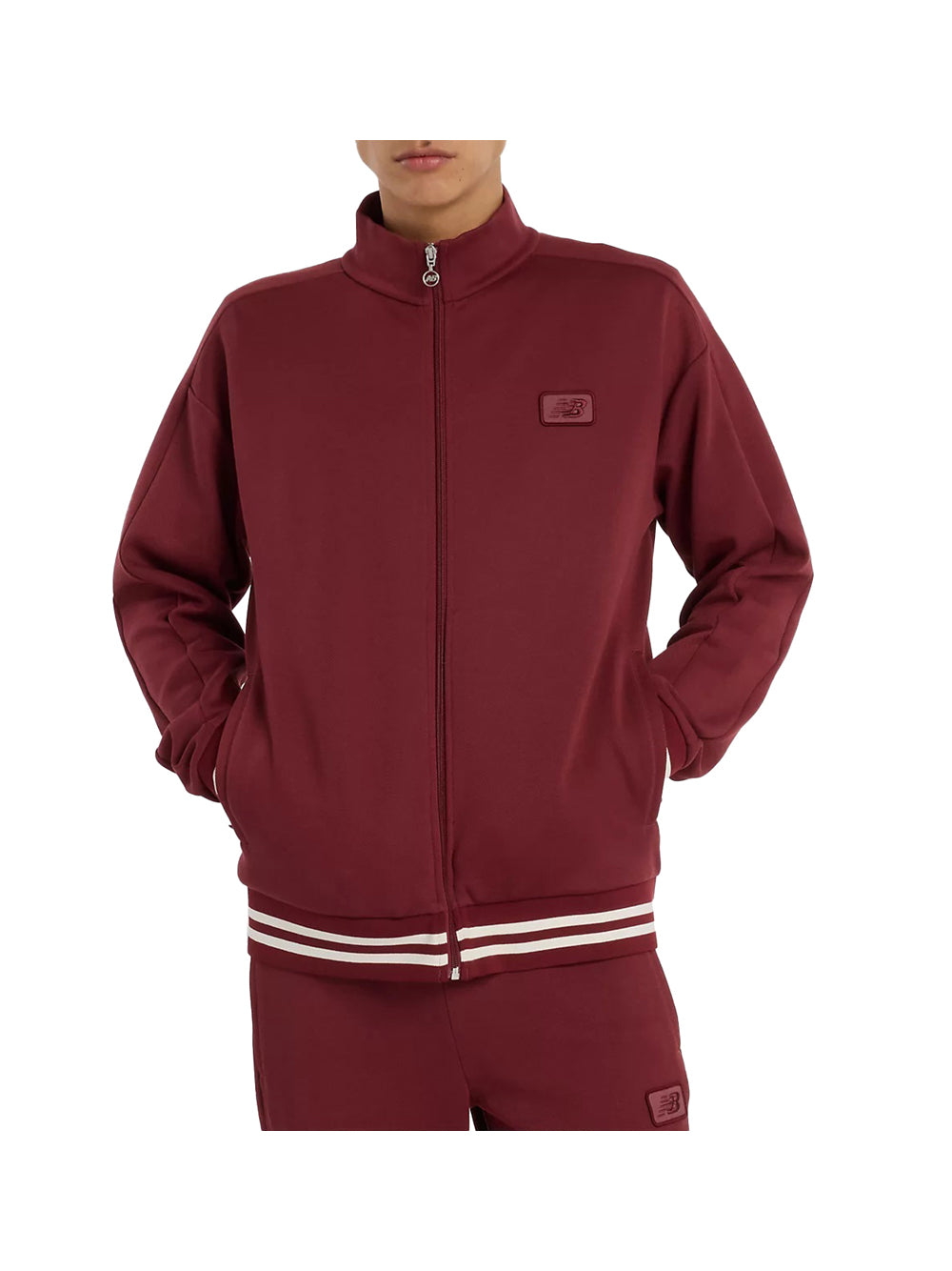 NEW BALANCE New Balance Felpa Donna Bordeaux - Rosso BORDEAUX