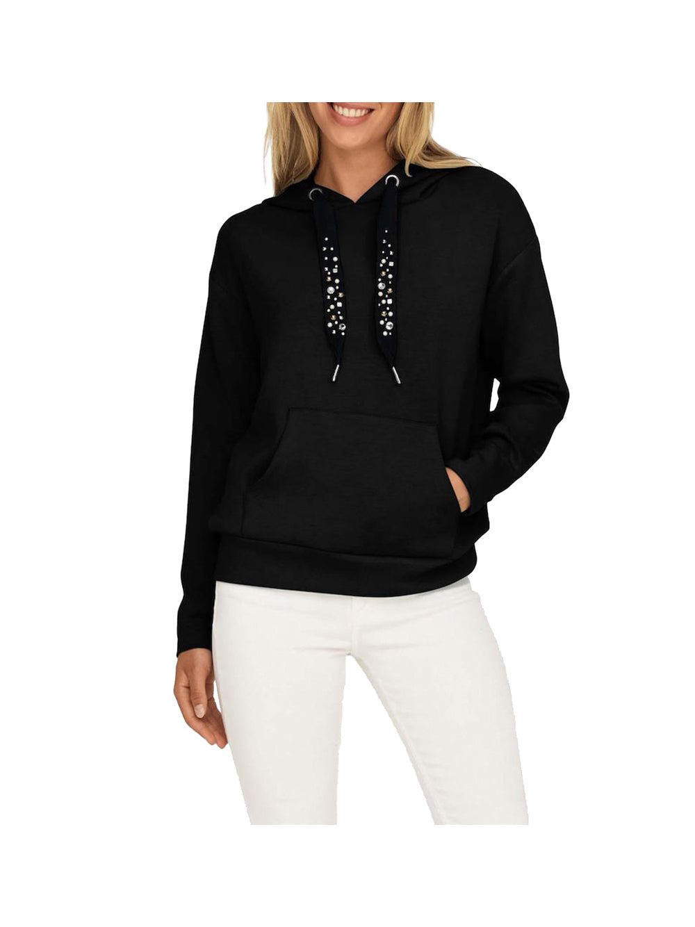 ONLY DROP5 Only Felpa Onlfancy - Nero Nero