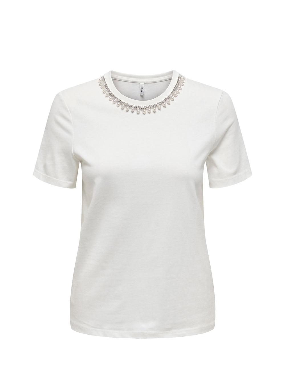 ONLY DROP5 Only T-Shirt Donna Bianco Bianco