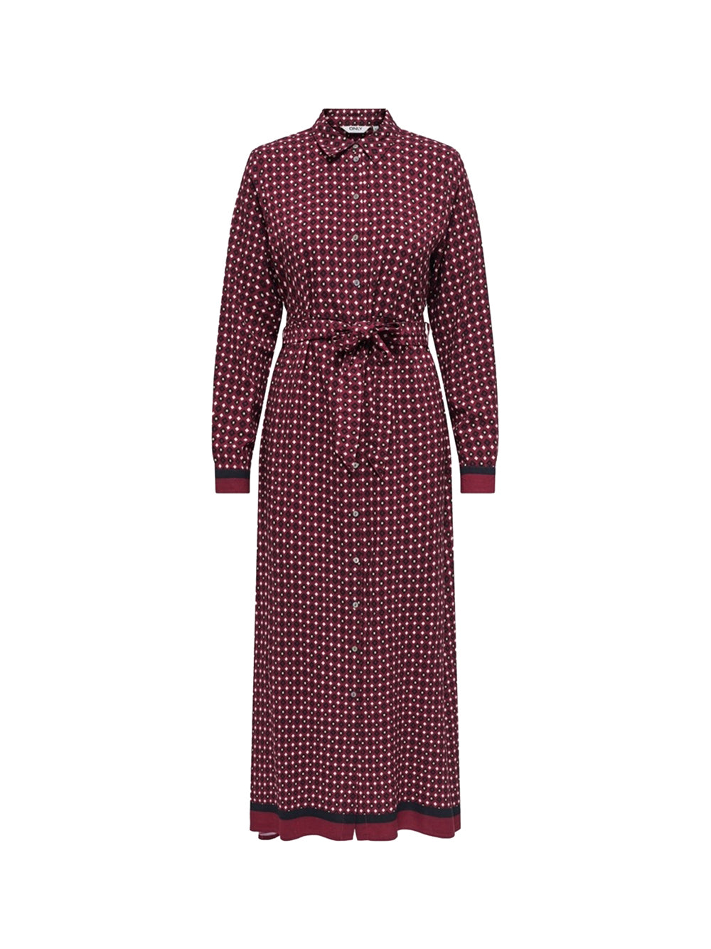 ONLY DROP5 Only Abito Donna Bordeaux - Rosso BORDEAUX