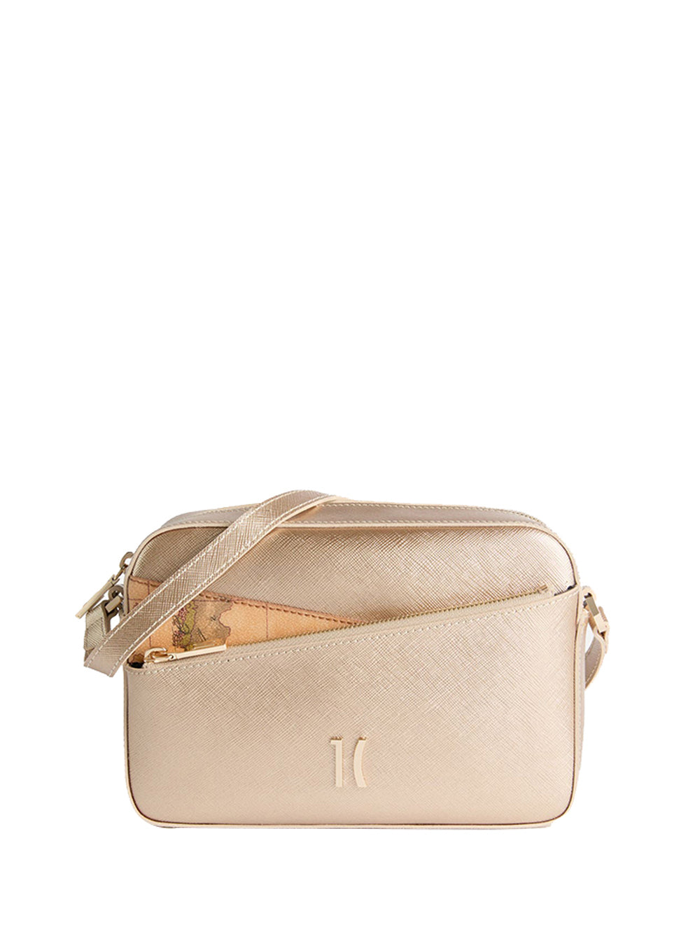 PRIMA CLASSE FLASH Alviero Martini Pearl City tracollina reporter Oro Chiaro Perlato Oro