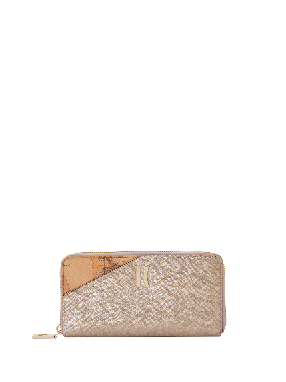 PRIMA CLASSE FLASH Alviero Martini Pearl City portafoglio zip around Oro Chiaro Perlato Oro