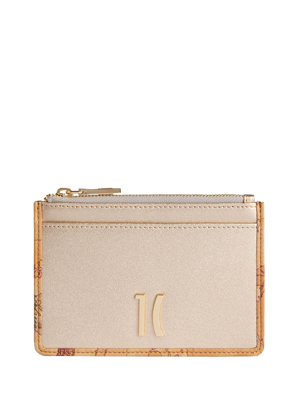 PRIMA CLASSE FLASH Alviero Martini Winter Lux portacarte con zip Oro Oro