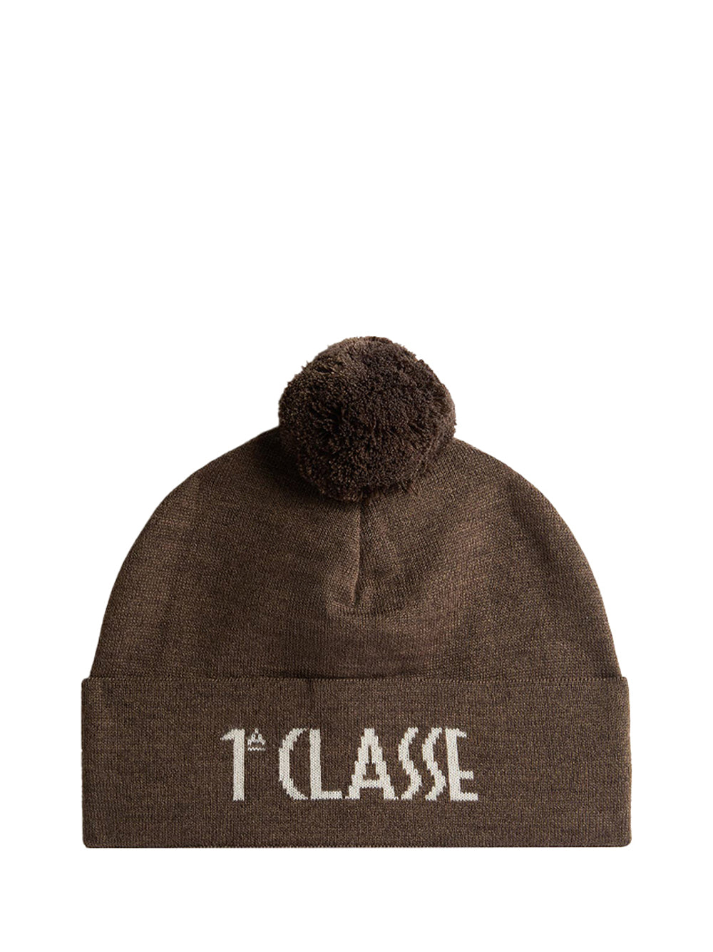 PRIMA CLASSE SETA Alviero Martini Cappellino con pom-pon in misto lana Fango Fango