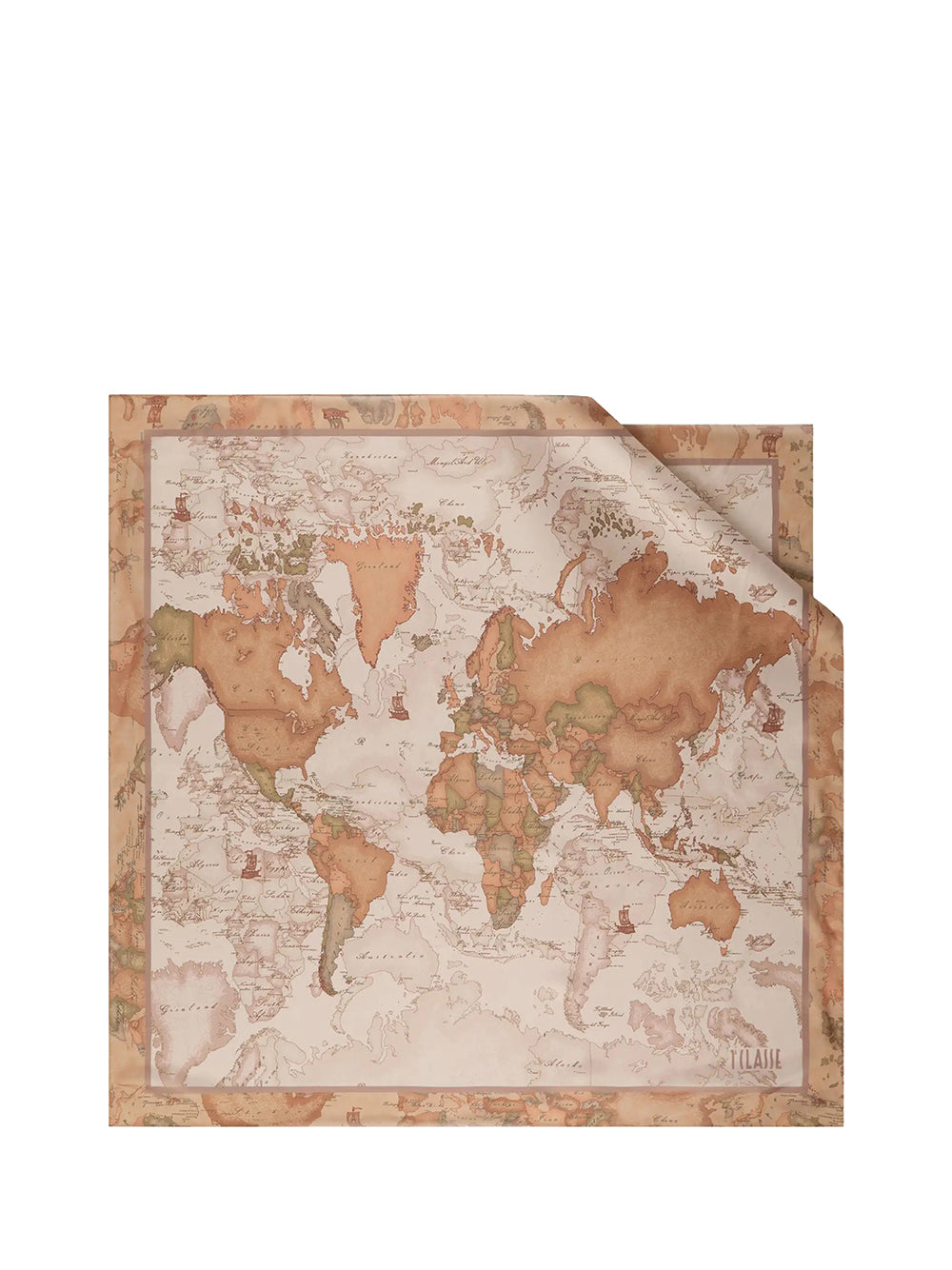 PRIMA CLASSE SETA Alviero Martini Foulard Doppio Geo 90x90 Nudo Nudo