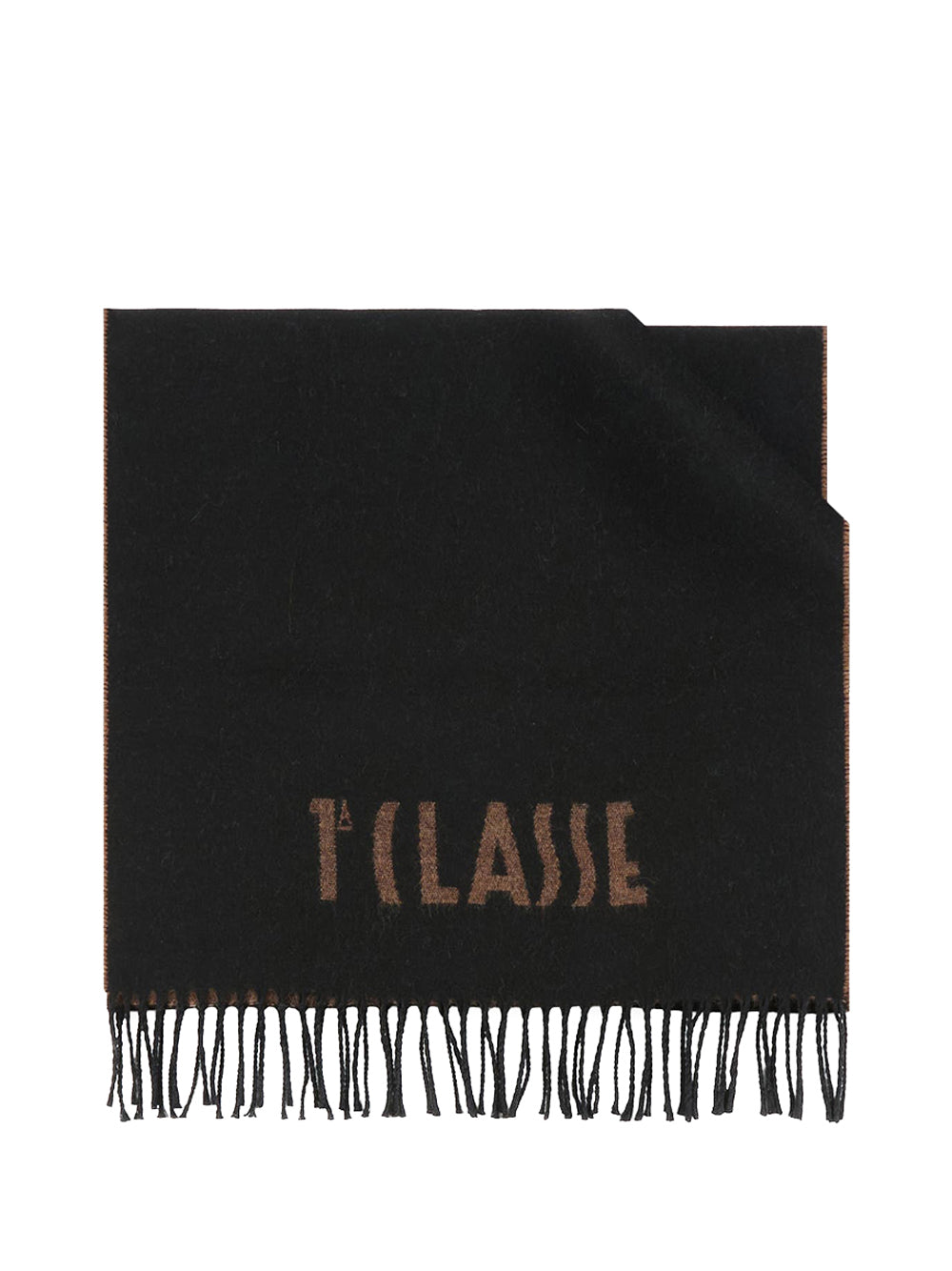 PRIMA CLASSE SETA Sciarpa con Logo piccolo 40x170 Nero Nero