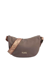 Stormy Nylon tracolla a mezzaluna piccola Tortora