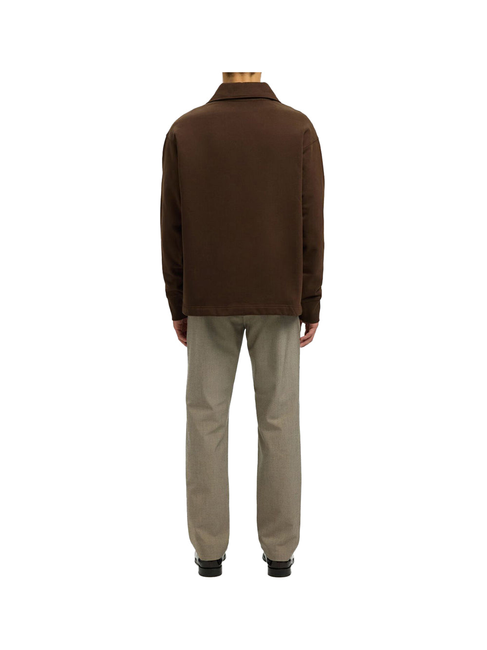 SELECTED Felpa Slhrelaxaron ls Half Zip Selected - Marrone Marrone