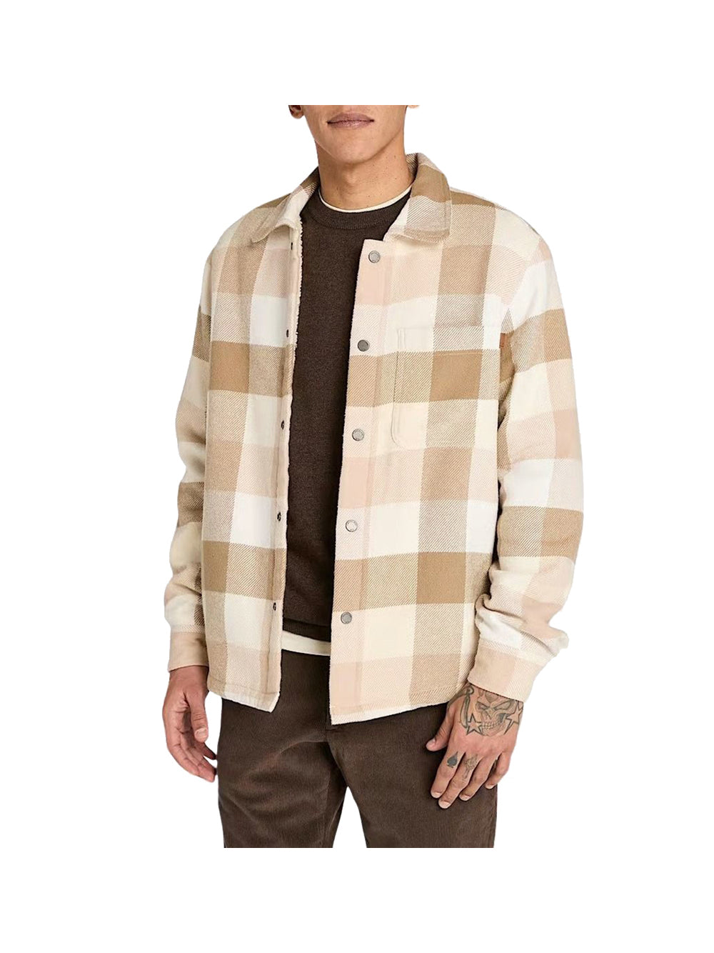 TIMBERLAND Camicia High Pile Lined Overshi Timberland - Beige Beige