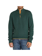 TIMBERLAND Timberland Maglione Testurizzato con Zip a un Quarto Williams River da Uomo in verde scuro Verde