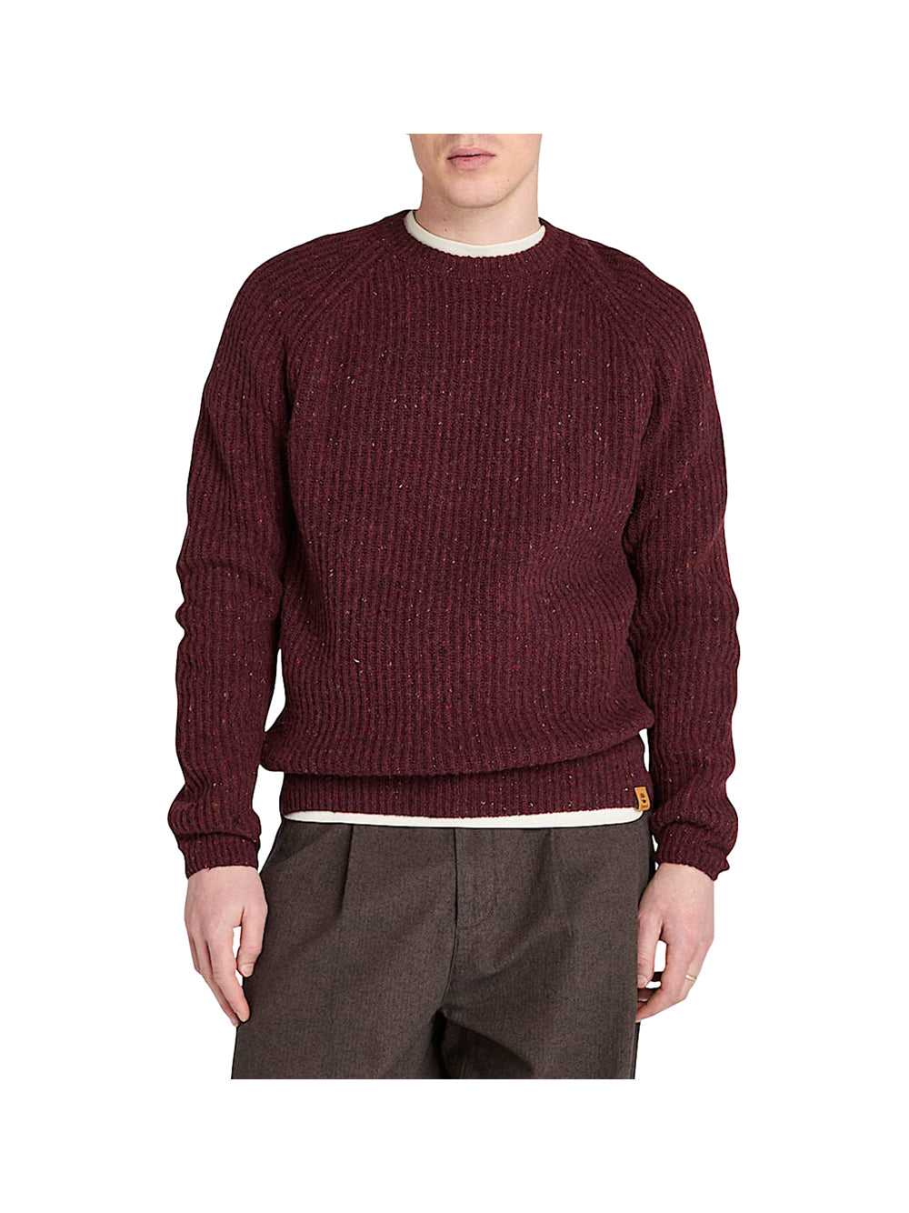 TIMBERLAND Maglione Timberland Girocollo in Filato Pesante - Bordeaux BORDEAUX