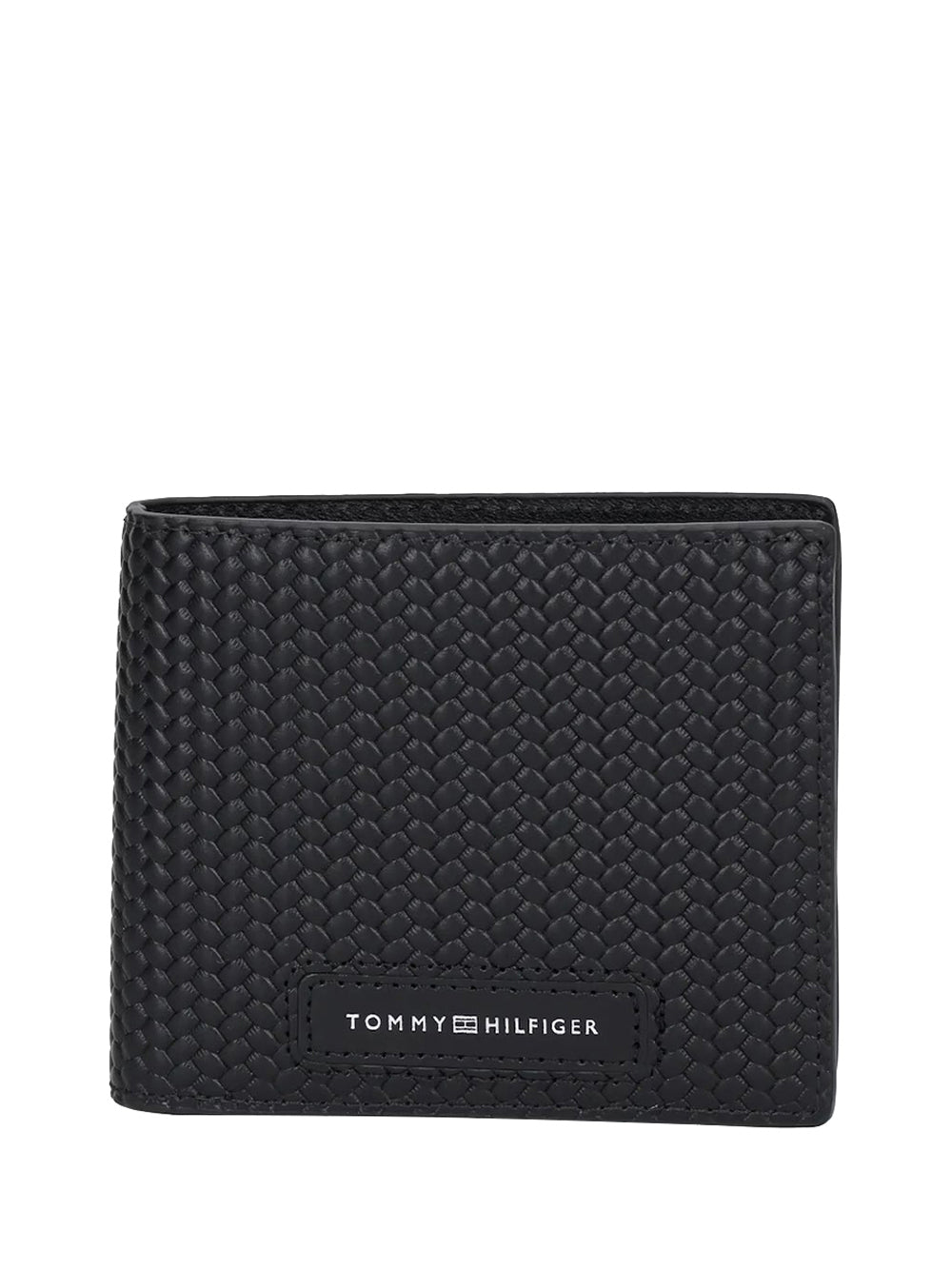 TOMMY HILFIGER 2USCITA Portafoglio Tommy Hilfiger Th Woven Texture Cc Coin Nero Nero