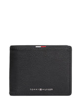 TOMMY HILFIGER 2USCITA Portafoglio Tommy Hilfiger Bifold Corporate in pelle Nero Nero