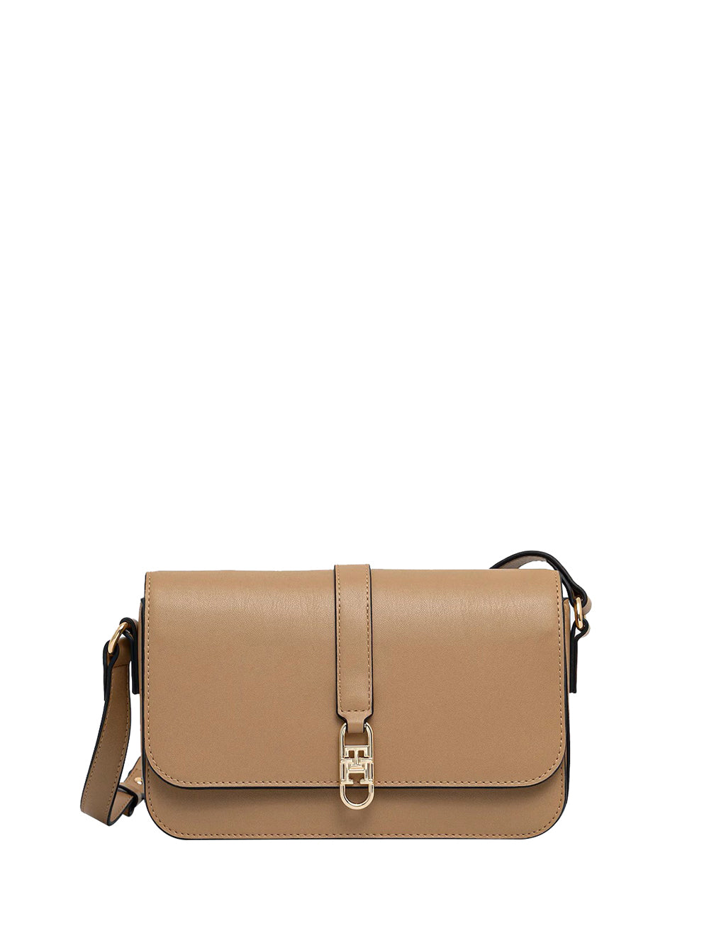 TOMMY HILFIGER 2USCITA Borsa a tracolla Tommy Hilfiger con patta e monogramma TH Beige Beige