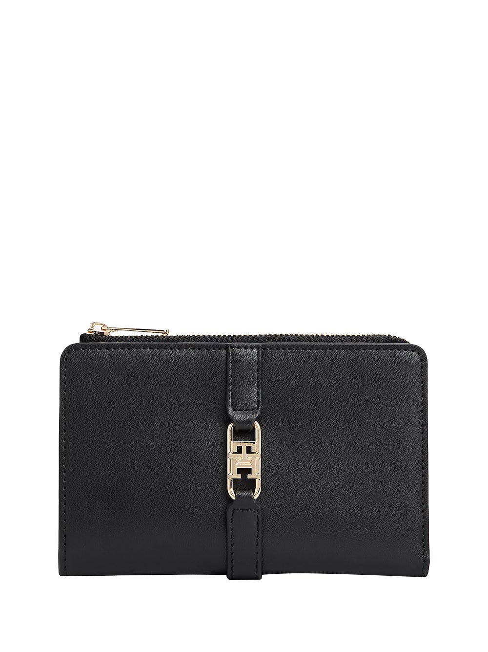 TOMMY HILFIGER 2USCITA Portafoglio Tommy Hilfiger bifold con monogramma TH Nero Nero