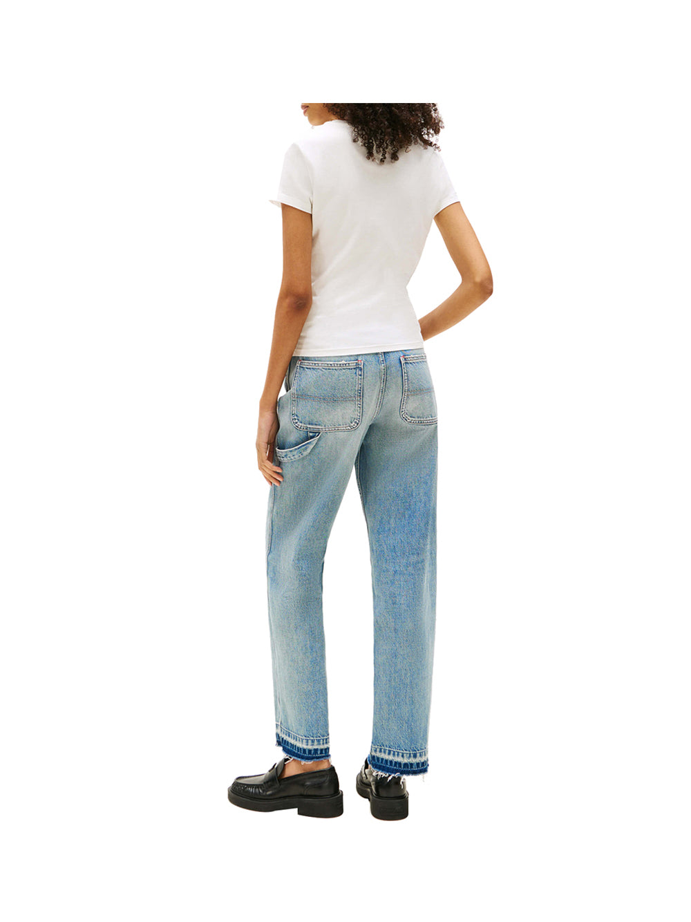 TOMMY JEANS 1USCITA Tommy Jeans Tjw Slim Essential L T-Shirt Donna Ecru - Beige Ecru