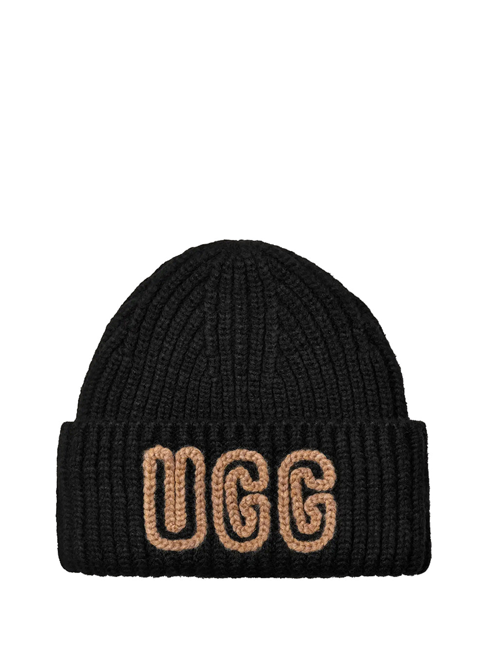 UGG Cappello Ugg A Coste Chunky Crafted - Nero Nero