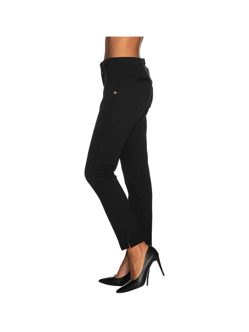 YES ZEE STC Pantalone Chinos Punto Milano Yes Zee - Nero Nero