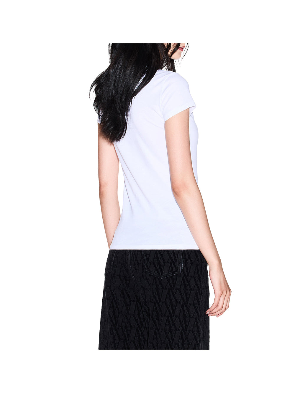 ARMANI EXCHANGE T-shirt Armani Exchange Slim Fit Con Logo Lettering - Bianco Bianco