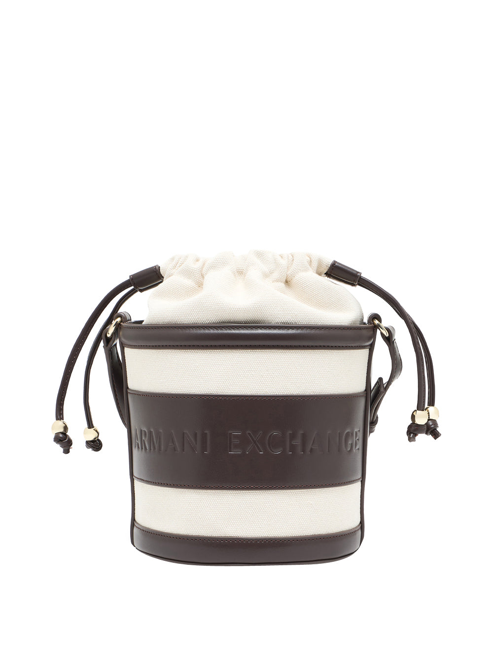 ARMANI EXCHANGE Armani Exchange Borsa A Secchiello Con Logo Sagomato - Marrone Marrone